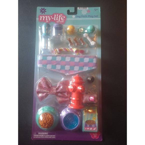 NIP My Life As Doll Playset Accessories 17 Piece Set Dog Park Play Set - Picture 1 of 3